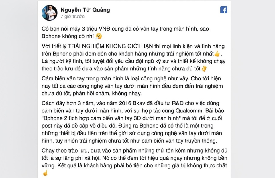 Bphone 4 có tên gọi chính thức là Bphone B86, không có phím bấm - 3 Bphone 4 có tên gọi chính thức là Bphone B86, không có phím bấm - 3