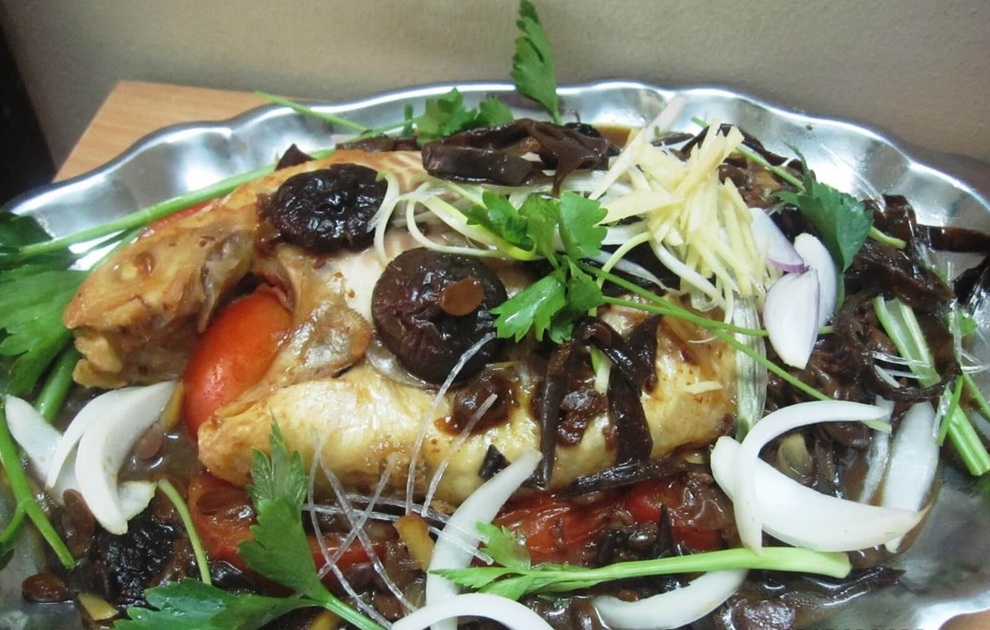 Cá diêu hồng hấp nấm hương ngon miệng - 1 Cá diêu hồng hấp nấm hương ngon miệng - 1