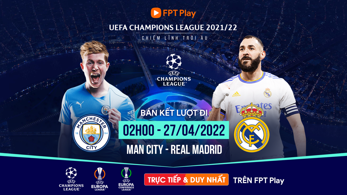 Manchester City đối đầu Real Madrid tại bán kết cúp C1 2021/2022 - 5 Manchester City đối đầu Real Madrid tại bán kết cúp C1 2021/2022 - 5