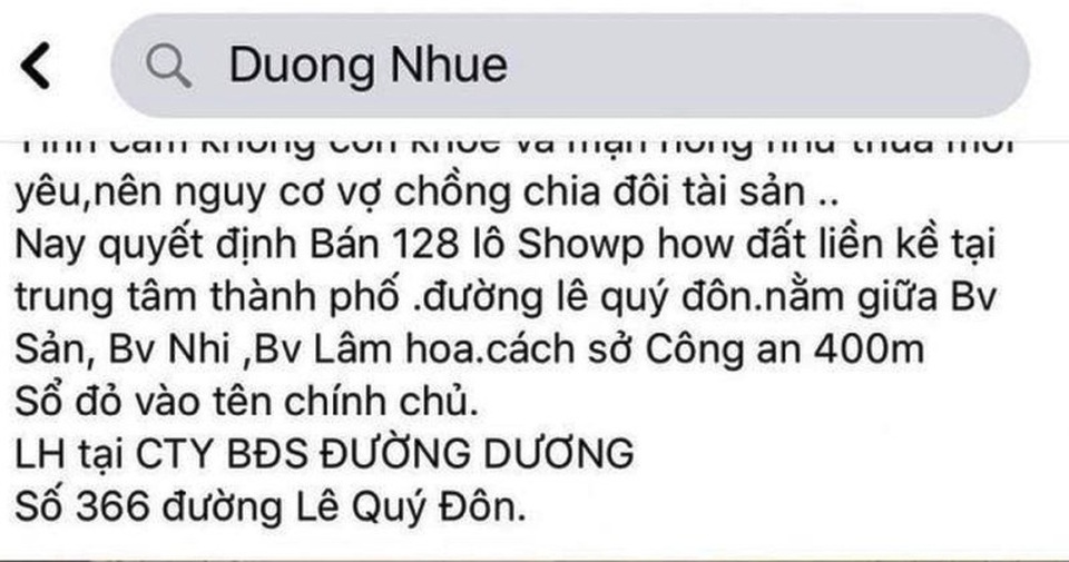 Hủy kết quả đấu giá 128 lô đất vợ chồng Đường “Nhuệ” từng rao bán - 2 Hủy kết quả đấu giá 128 lô đất vợ chồng Đường “Nhuệ” từng rao bán - 2