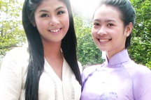 Hoa hậu Ngọc Hân tái ngộ người đẹp Na Uy