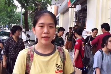 Thí sinh thi vào Đại học Mỹ thuật Việt Nam chia sẻ cảm nhận