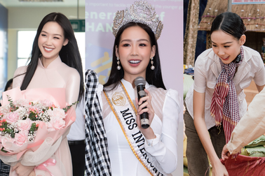 Hoa hậu cao 1,85m Lê Nguyễn Bảo Ngọc làm gì trong nửa năm đương nhiệm?