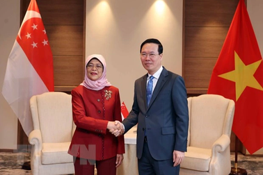 Chủ tịch nước: Thúc đẩy quan hệ Việt Nam-Singapore lên tầm cao mới
