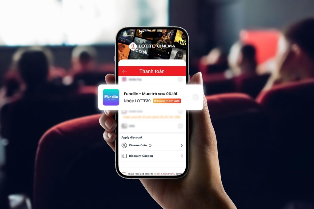 Fundiin triển khai phương thức trả sau khi mua vé xem phim Lotte Cinema - 2 Fundiin triển khai phương thức trả sau khi mua vé xem phim Lotte Cinema - 2