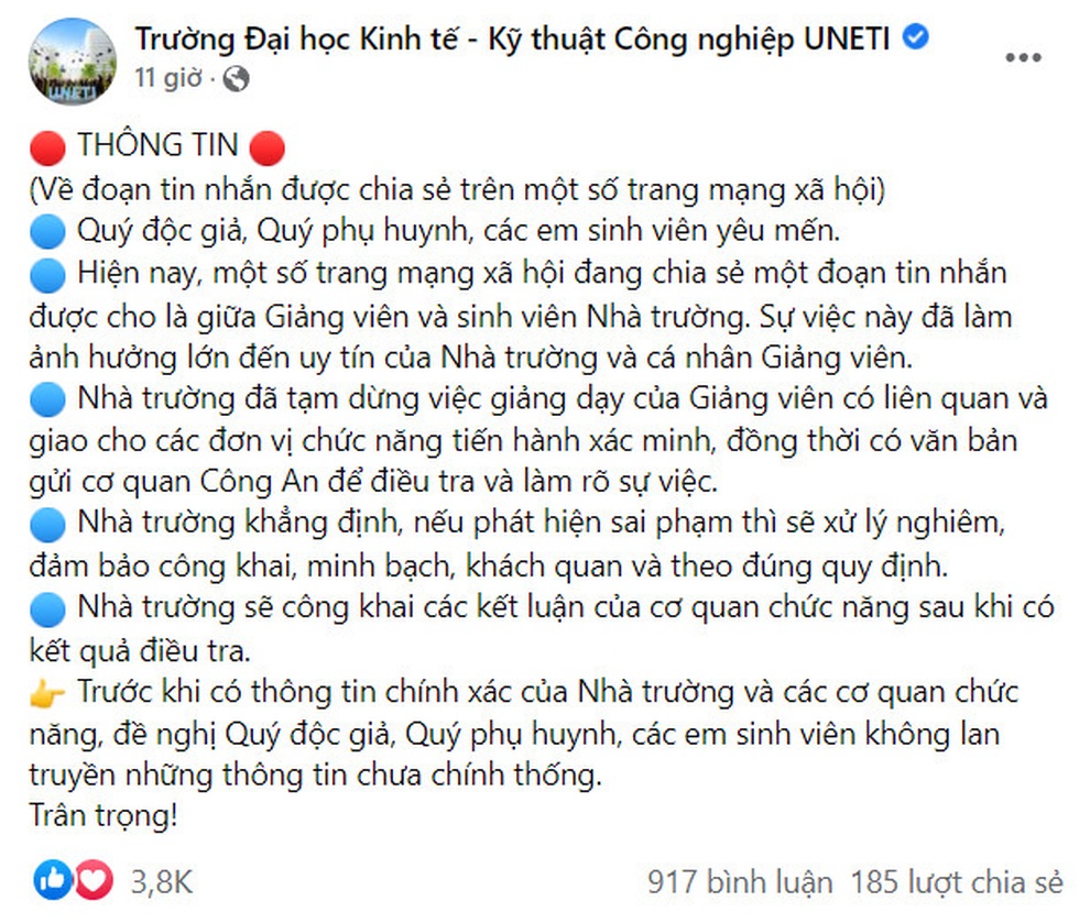 Xôn xao giảng viên gạ nữ sinh vào khách sạn: Nhà trường rà soát sinh viên - 2