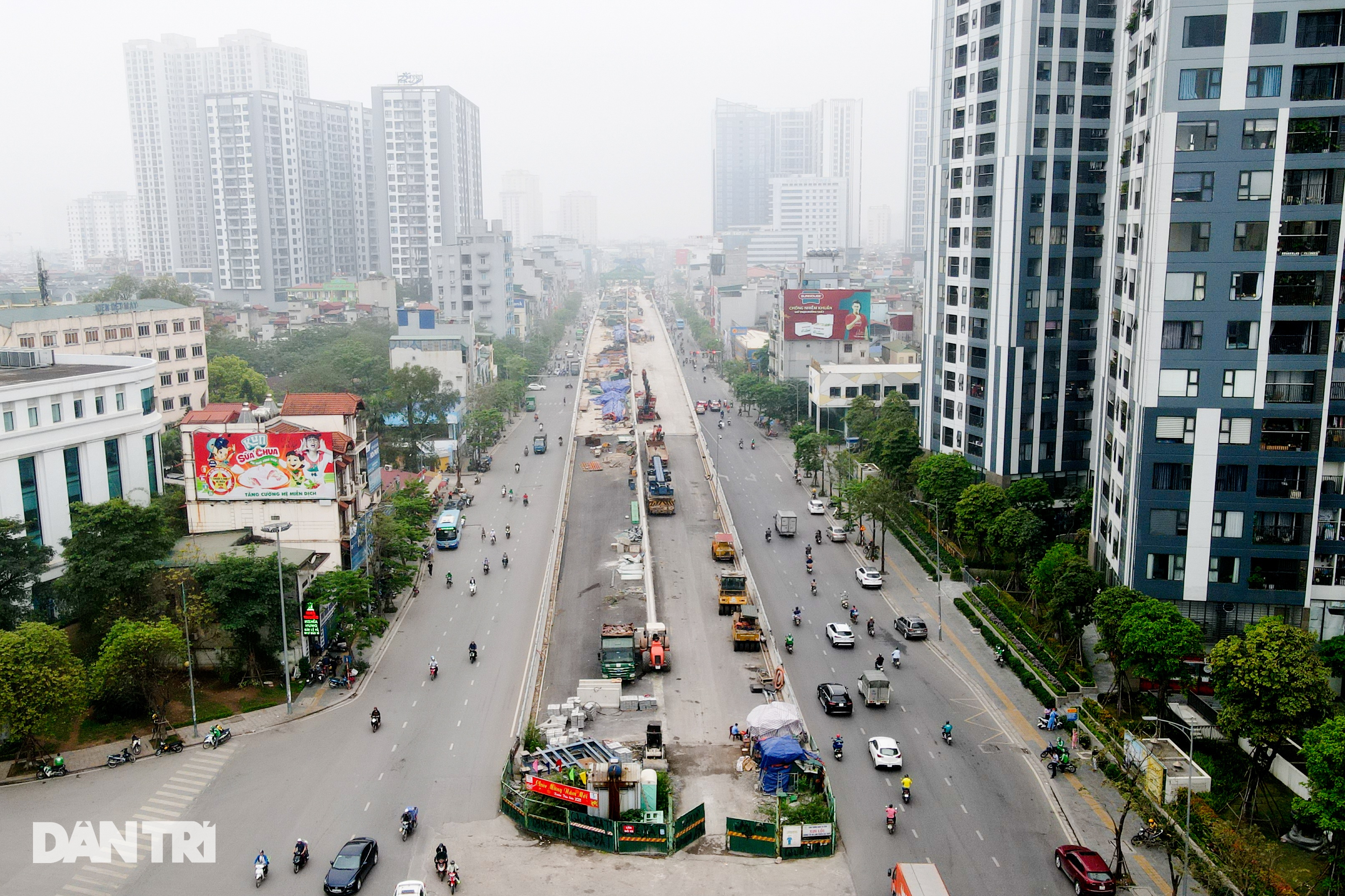 Gấp rút hoàn thiện đường vành đai 2 dưới thấp đoạn Đại La - Minh Khai - 1 Gấp rút hoàn thiện đường vành đai 2 dưới thấp đoạn Đại La - Minh Khai - 1