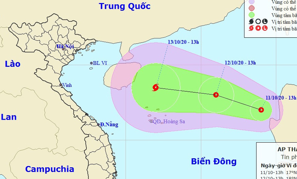 Bão số 6 tan khi vào đất liền, Biển Đông lại xuất hiện áp thấp nhiệt đới - 1 Bão số 6 tan khi vào đất liền, Biển Đông lại xuất hiện áp thấp nhiệt đới - 1