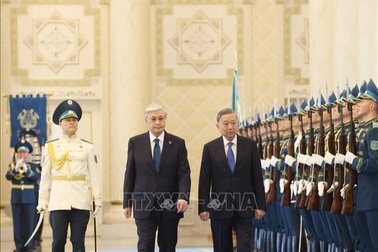 Lễ đón Tổng Bí thư Tô Lâm và Phu nhân thăm cấp Nhà nước Cộng hòa Kazakhstan