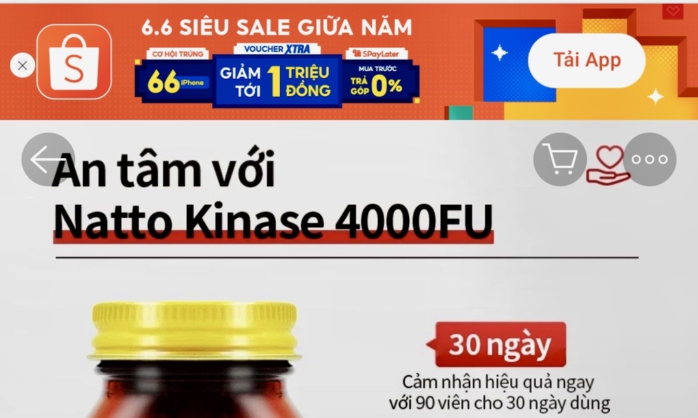 보건부, 라자다, 쇼피 등에서 판매되는 오메가·관절 보충제 다수에 대한 고발 - 1 Bộ Y tế tuýt còi nhiều sản phẩm omega, bổ khớp... bán trên Lazada, Shopee - 1