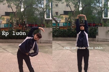 Nam sinh gây "sốt mạng" với tuyển tập bài học thể dục online mùa dịch