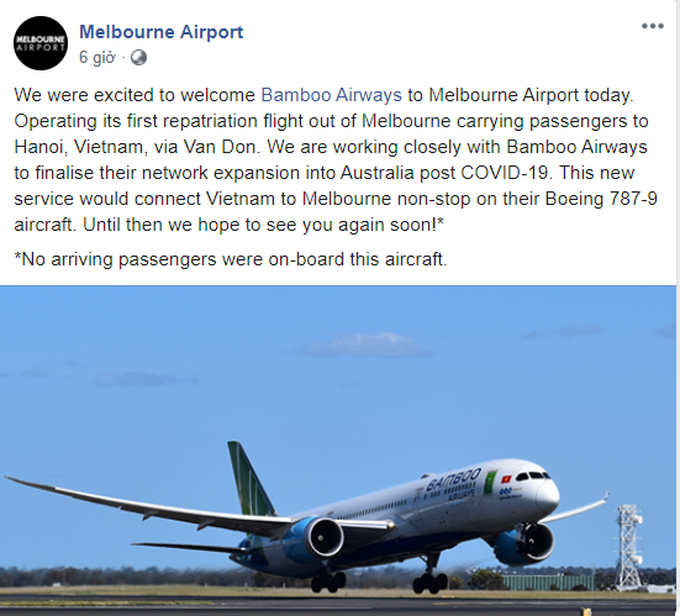 Bamboo Airways bay thẳng Việt – Úc hồi hương công dân, đặt nền móng bay thường lệ trong năm 2021 - Ảnh 6. Bamboo Airways bay thẳng Việt – Úc hồi hương công dân, đặt nền móng bay thường lệ trong năm 2021 - Ảnh 6.