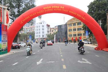 Hà Nội: Thông xe tuyến đường 340 tỷ đồng dài 1,3km
