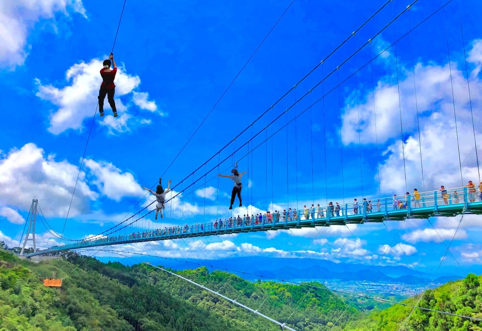 Ngắm núi Phú Sĩ từ cầu treo dài 400 m - 2 Ngắm núi Phú Sĩ từ cầu treo dài 400 m - 2