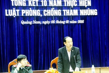 Quảng Nam: 10 năm qua, tham nhũng “gây thiệt hại không đáng kể”!