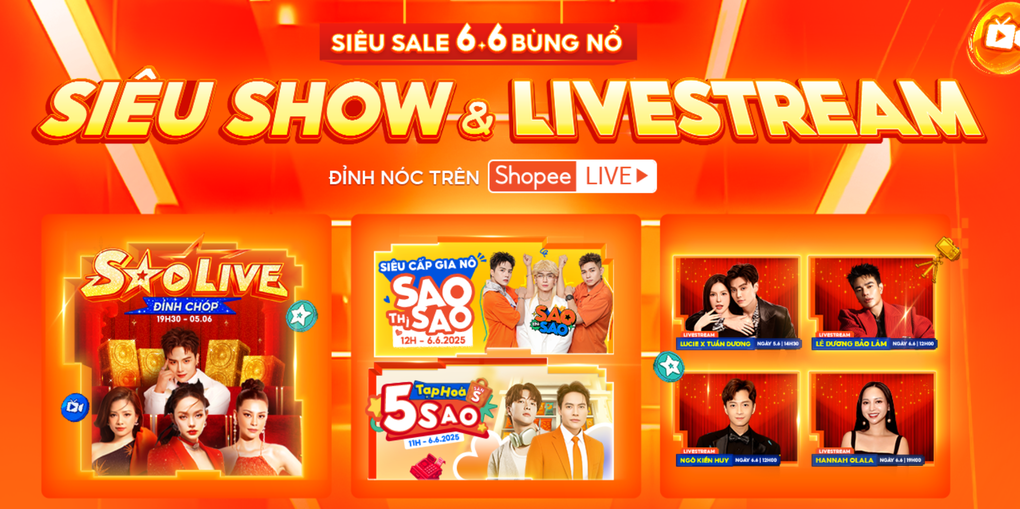 Shopee nâng tầm mua sắm kết hợp giải trí trong “6.6 Siêu sale giữa năm” - 2 Shopee nâng tầm mua sắm kết hợp giải trí trong “6.6 Siêu sale giữa năm” - 2