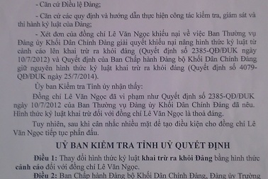 An Giang: Giảng viên tố giác sai phạm bị khai trừ Đảng chính thức được phục hồi