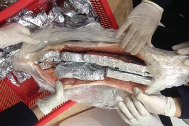 "Độc chiêu" giấu ngà voi trong... bụng cá hồi