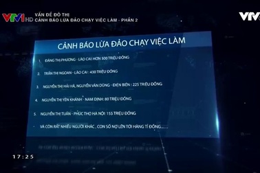 Vấn đề đô thị: Cảnh báo lừa đảo chạy việc làm