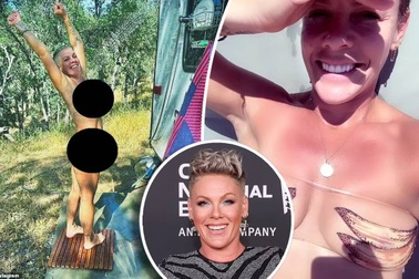 Pink gây tranh cãi vì đăng ảnh khỏa thân sau khi giảm 16kg