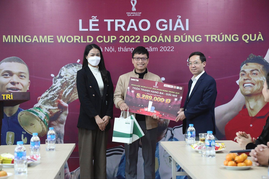 Dân trí tổ chức trao giải World Cup 2022: Đoán đúng - Trúng quà - 2 Dân trí tổ chức trao giải World Cup 2022: Đoán đúng - Trúng quà - 2
