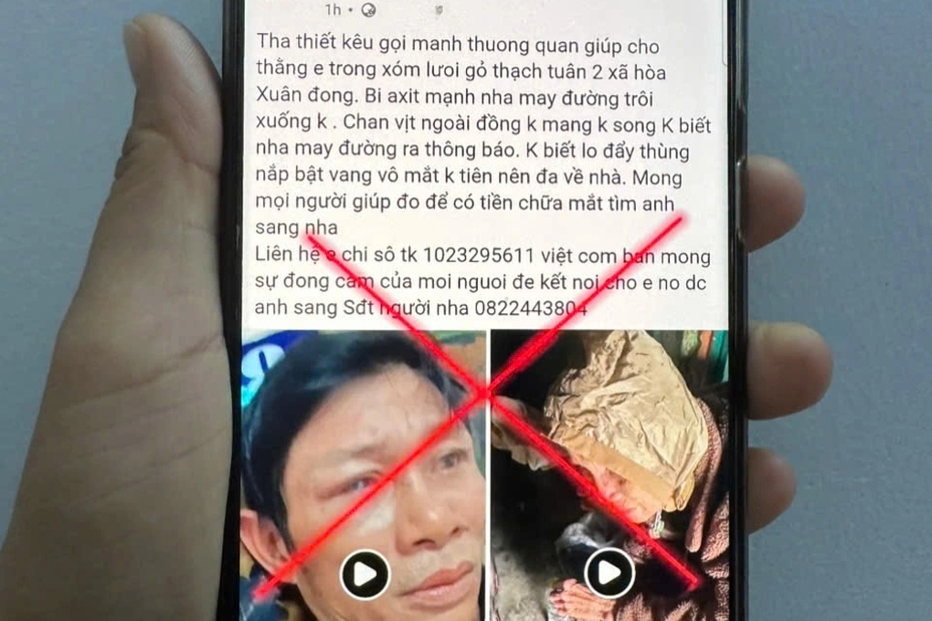 Thực hư việc người đàn ông bị mờ mắt do can axit sunfuric trôi trong lũ - 1