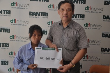 Hơn 101 triệu đồng đến với chị Vũ Thị Kim