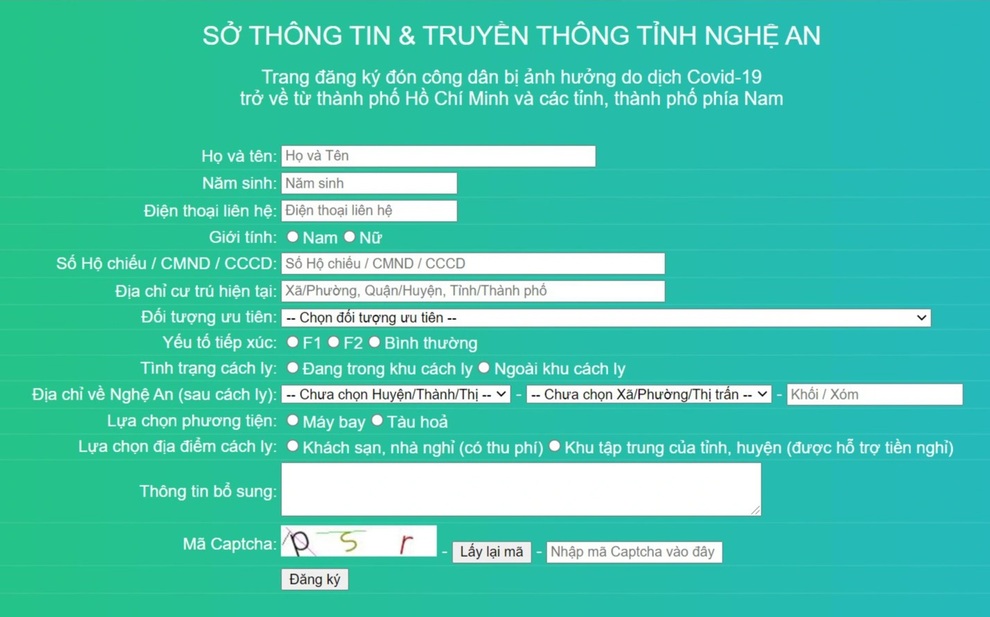 Nghệ An chính thức vận hành kênh để lao động phía Nam đăng ký về quê - 2