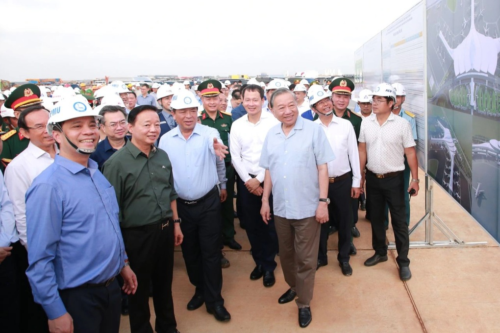 Tổng Bí thư Tô Lâm thị sát công trường sân bay Long Thành - 2