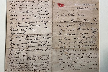 Lá thư giá 880 triệu đồng của mục sư nhường cơ hội sống trên tàu Titanic