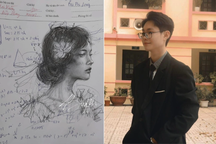 Nam sinh vẽ bức ký họa "nổi tiếng" trong kỳ thi tốt nghiệp THPT 2023 là ai?