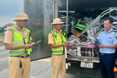 Cảnh sát phát hiện gần 240 bộ quần áo và 29 con trâu không rõ nguồn gốc