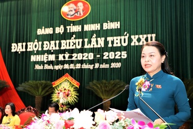 Bà Nguyễn Thị Thu Hà tái đắc cử Bí thư Tỉnh ủy Ninh Bình