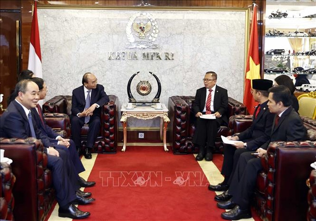 Chủ tịch nước hội kiến Chủ tịch Quốc hội Indonesia - 2 Chủ tịch nước hội kiến Chủ tịch Quốc hội Indonesia - 2