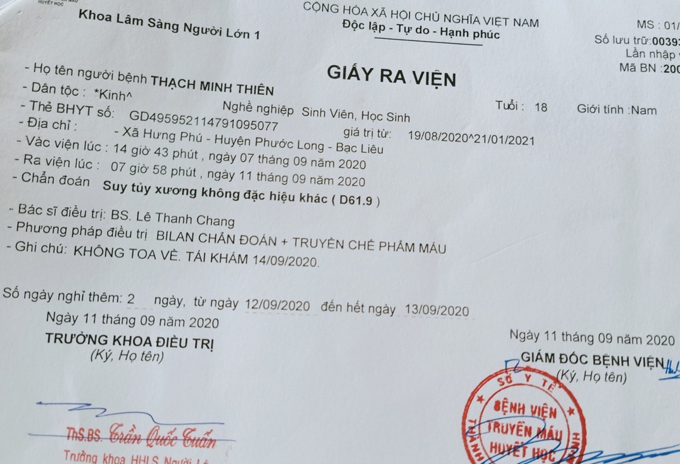 Mạng sống nam sinh như ngọn đèn trước gió, ước mơ đại học cũng vụt tắt - 1 Mạng sống nam sinh như ngọn đèn trước gió, ước mơ đại học cũng vụt tắt - 1