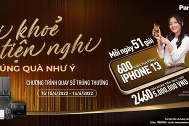 Hàng nghìn cơ hội trúng iPhone 13 và giải hoàn tiền 5 triệu đồng từ Panasonic