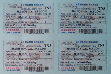 Cảnh giác với vé tàu giả