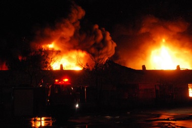 Cháy lớn dữ dội  tại Khu công nghiệp An Đồn