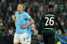 Haaland đá hỏng phạt đền, Man City thảm bại trên sân Sporting Lisbon