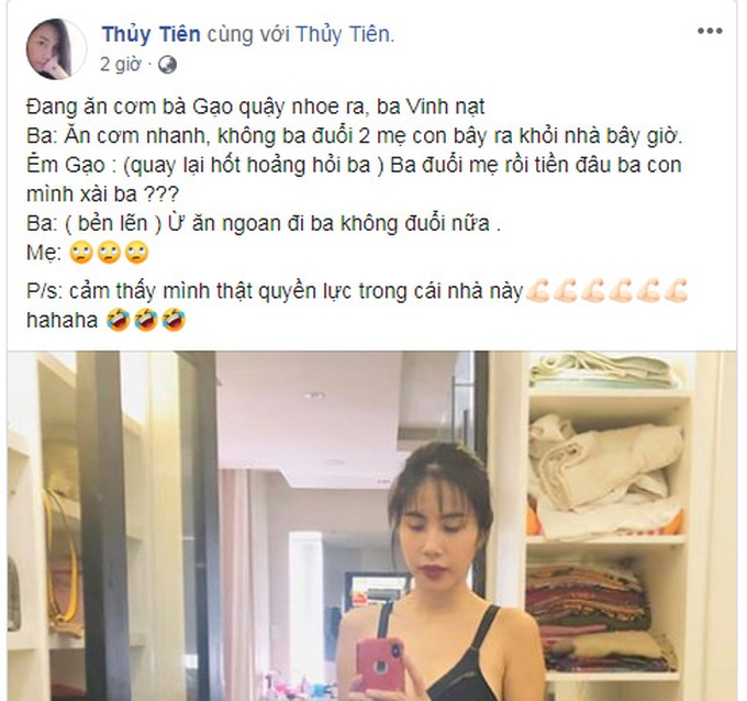 Bé Bánh Gạo bị ba dọa đuổi khỏi nhà nhưng nhanh trí đáp lại một câu khiến ba Công Vinh đứng hình - Ảnh 1. Bé Bánh Gạo bị ba dọa đuổi khỏi nhà nhưng nhanh trí đáp lại một câu khiến ba Công Vinh đứng hình - Ảnh 1.