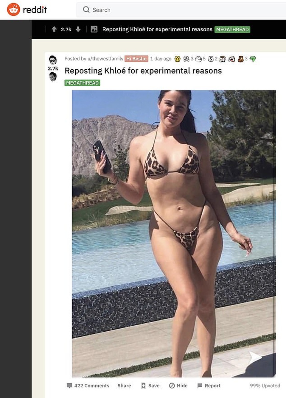 Ảnh áo tắm kém hoàn hảo của Khloe Kardashian bị lộ trên mạng - 1 Ảnh áo tắm kém hoàn hảo của Khloe Kardashian bị lộ trên mạng - 1