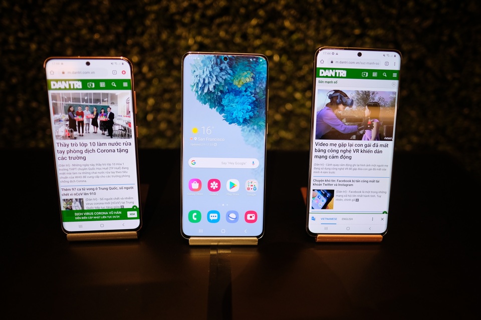 Cận cảnh bộ 3 smartphone Galaxy S20: Nâng cấp ấn tượng về camera - 1 Cận cảnh bộ 3 smartphone Galaxy S20: Nâng cấp ấn tượng về camera - 1