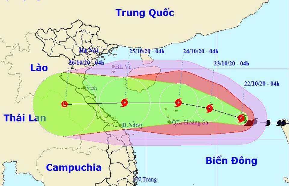 Bão số 8 sẽ tăng cấp khi tiến gần Quần đảo Hoàng Sa - 1 Bão số 8 sẽ tăng cấp khi tiến gần Quần đảo Hoàng Sa - 1