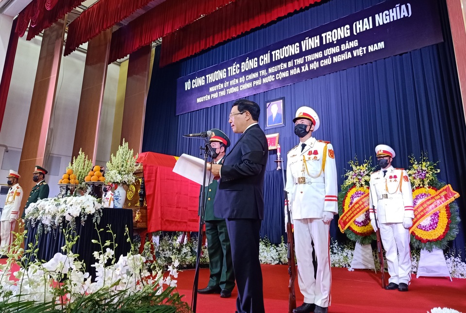 Lễ truy điệu và an táng nguyên Phó Thủ tướng Trương Vĩnh Trọng - 3 Lễ truy điệu và an táng nguyên Phó Thủ tướng Trương Vĩnh Trọng - 3