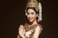Hoa khôi sinh viên TP Cần Thơ đẹp dịu dàng với trang phục Khmer