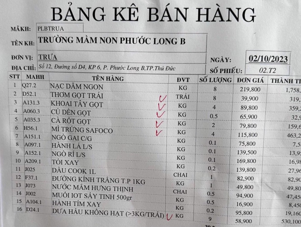 Vụ giá thực phẩm vào trường cao hơn siêu thị: Yêu cầu đổi nhà cung cấp - 1 Vụ giá thực phẩm vào trường cao hơn siêu thị: Yêu cầu đổi nhà cung cấp - 1