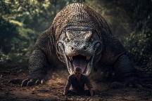 Sự thật về khả năng rồng Komodo tấn công và ăn thịt con người