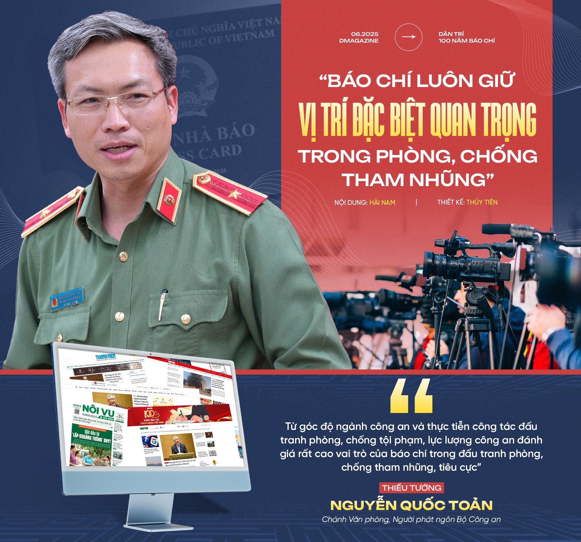 “Báo chí luôn giữ vị trí đặc biệt quan trọng trong phòng, chống tham nhũng”