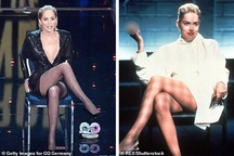 Sharon Stone tái hiện cú vắt chân kinh điển trong “Bản năng gốc”
