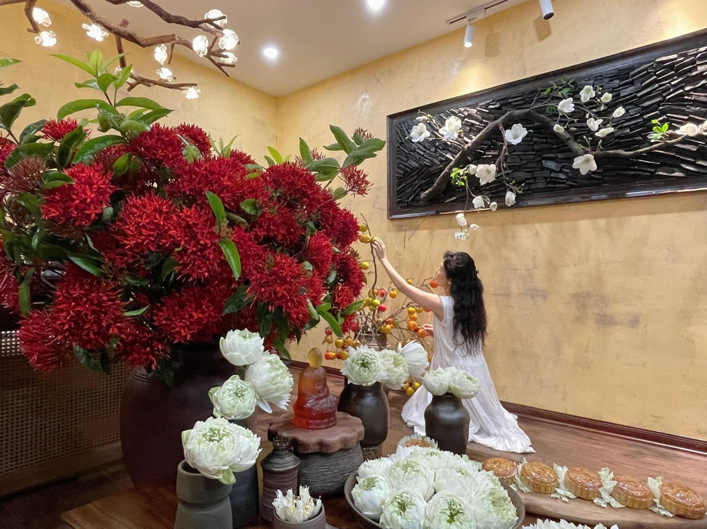 Mâm cỗ Trung thu ngập tràn sắc trắng tinh khôi của mẹ đảm Hà Nội - 2 Mâm cỗ Trung thu ngập tràn sắc trắng tinh khôi của mẹ đảm Hà Nội - 2